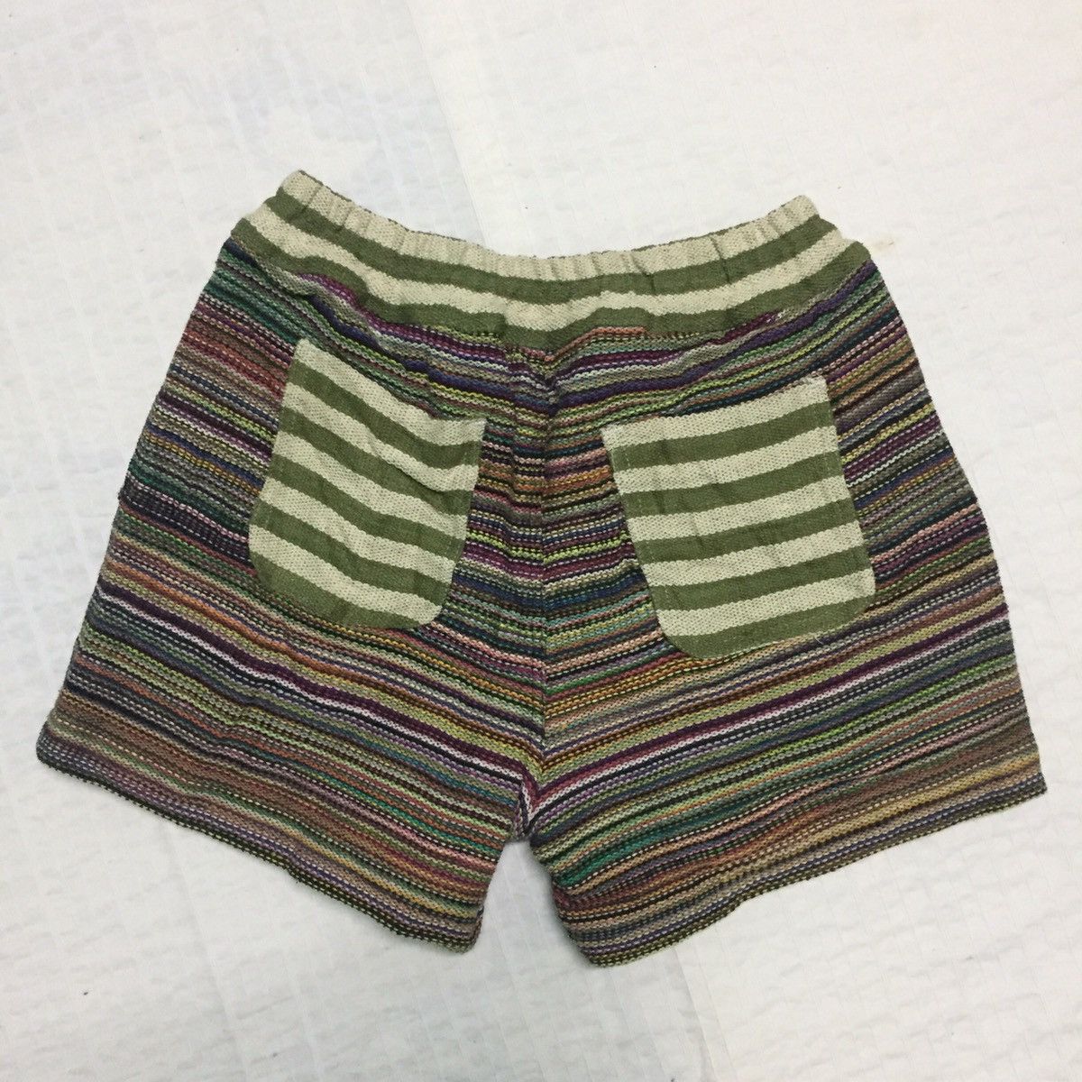 Japanese Brand Titicaca Short Pants Colourfull Stripes Size US 26 / EU 42 - 4 Thumbnail
