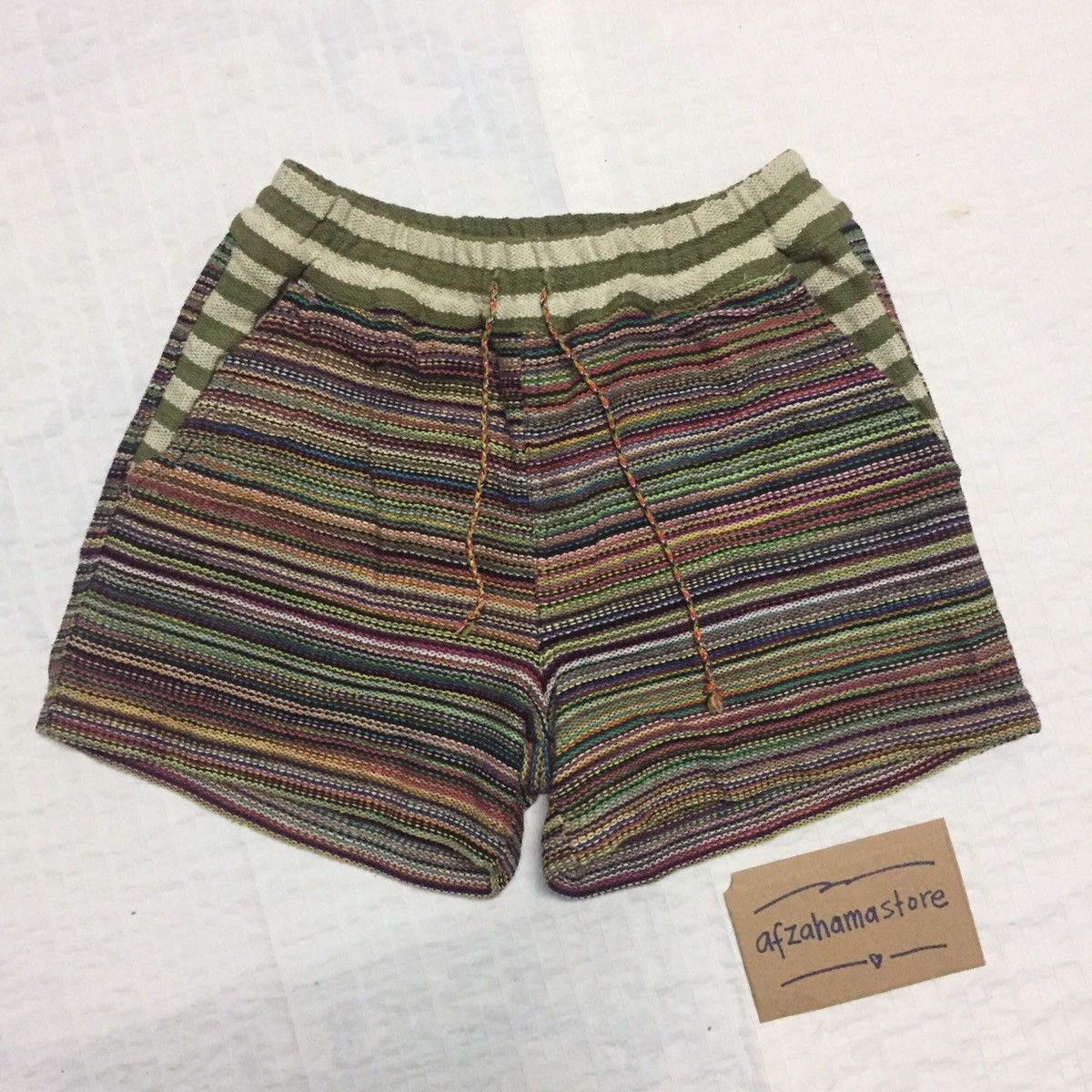 Japanese Brand Titicaca Short Pants Colourfull Stripes Size US 26 / EU 42 - 1 Thumbnail