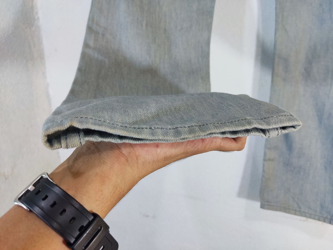 Levi's levis 513 straight denim sunfaded Size US 35 - 12 Thumbnail