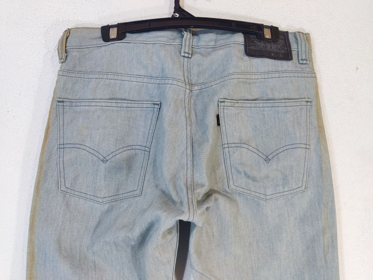 Levi's levis 513 straight denim sunfaded Size US 35 - 13 Thumbnail
