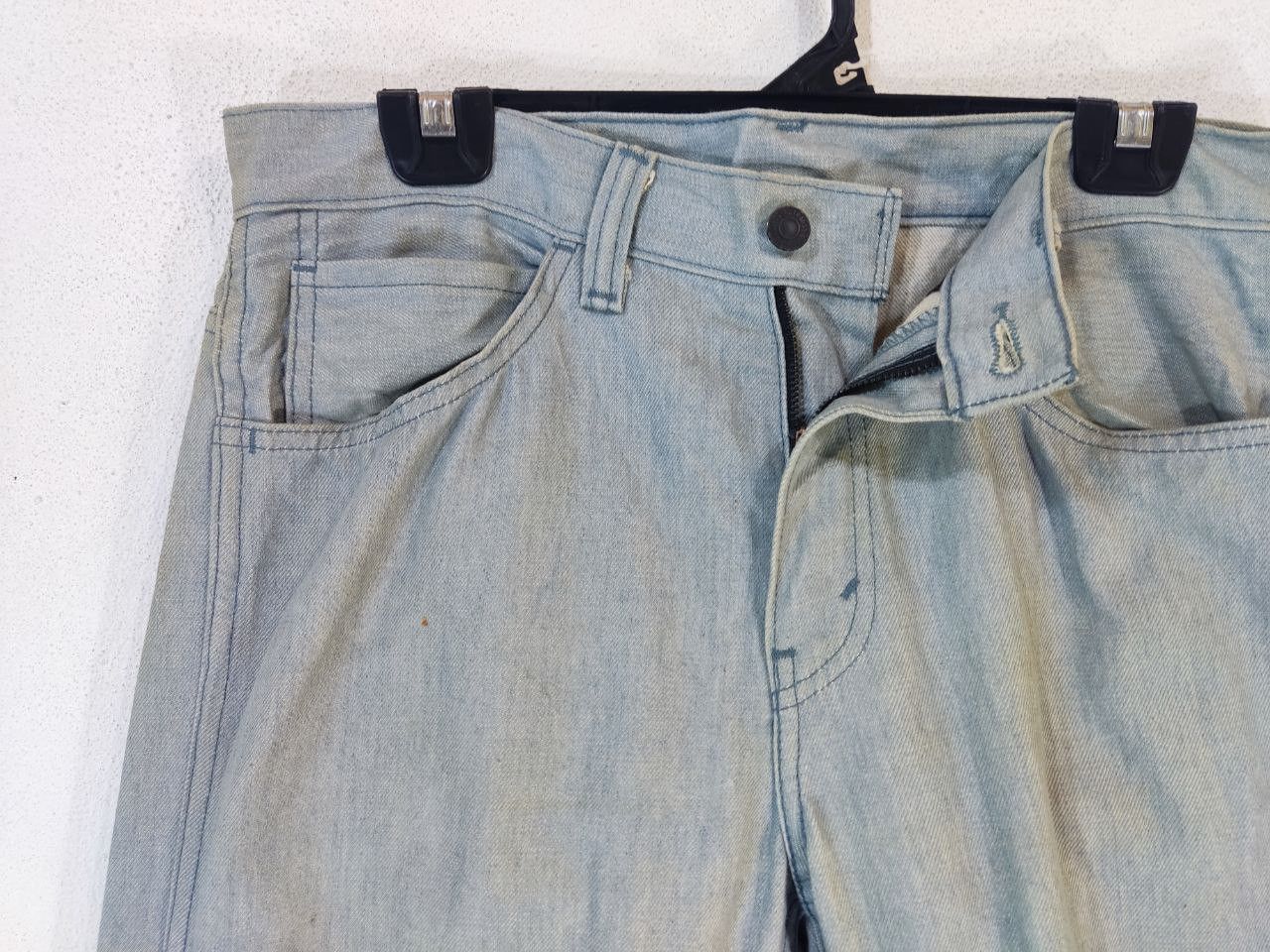 Levi's levis 513 straight denim sunfaded Size US 35 - 6 Thumbnail