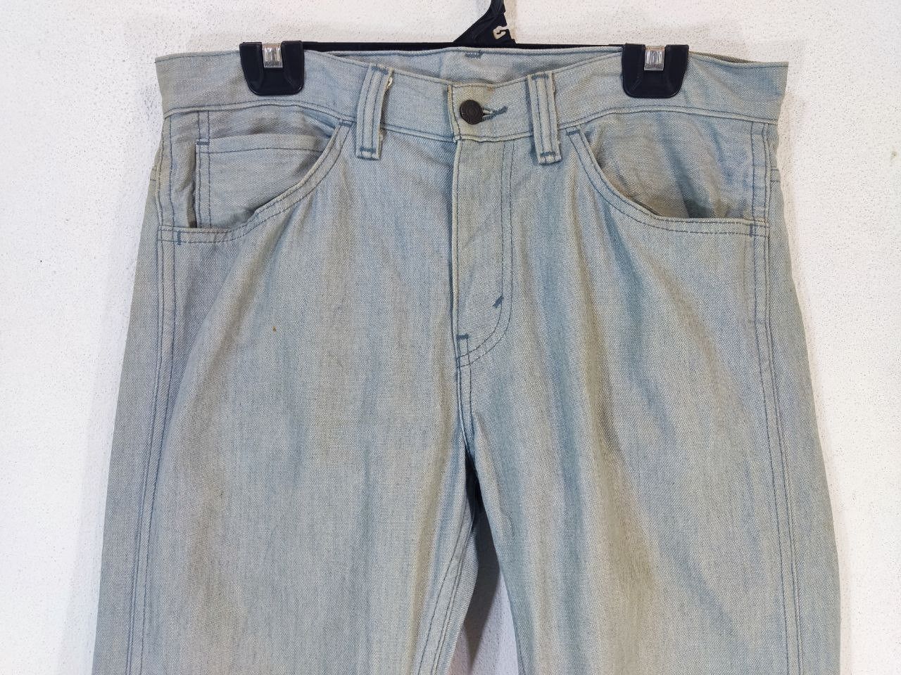 Levi's levis 513 straight denim sunfaded Size US 35 - 7 Thumbnail