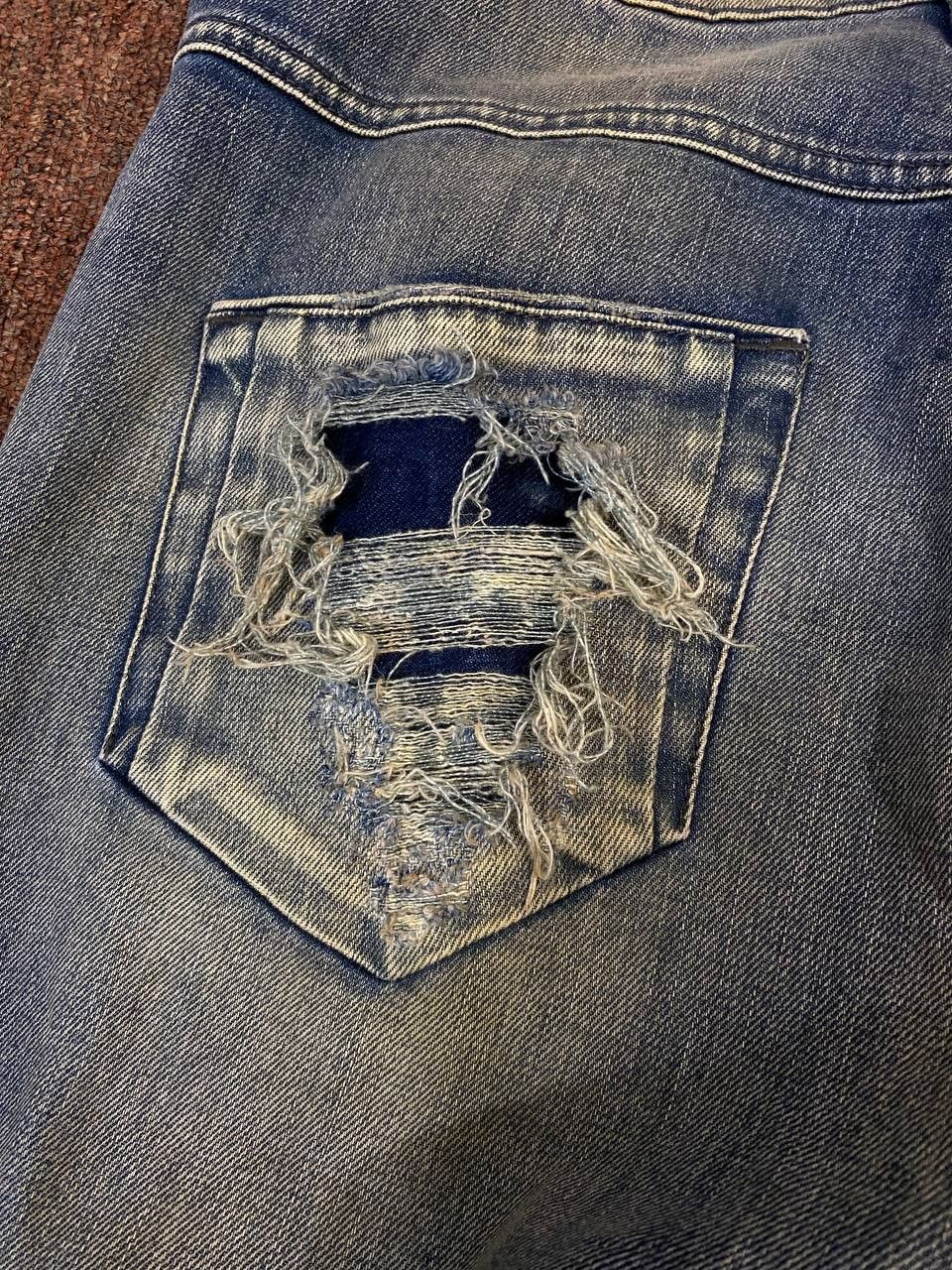 Diesel diesel black gold distressed denim nice design Size US 31 - 4 Thumbnail