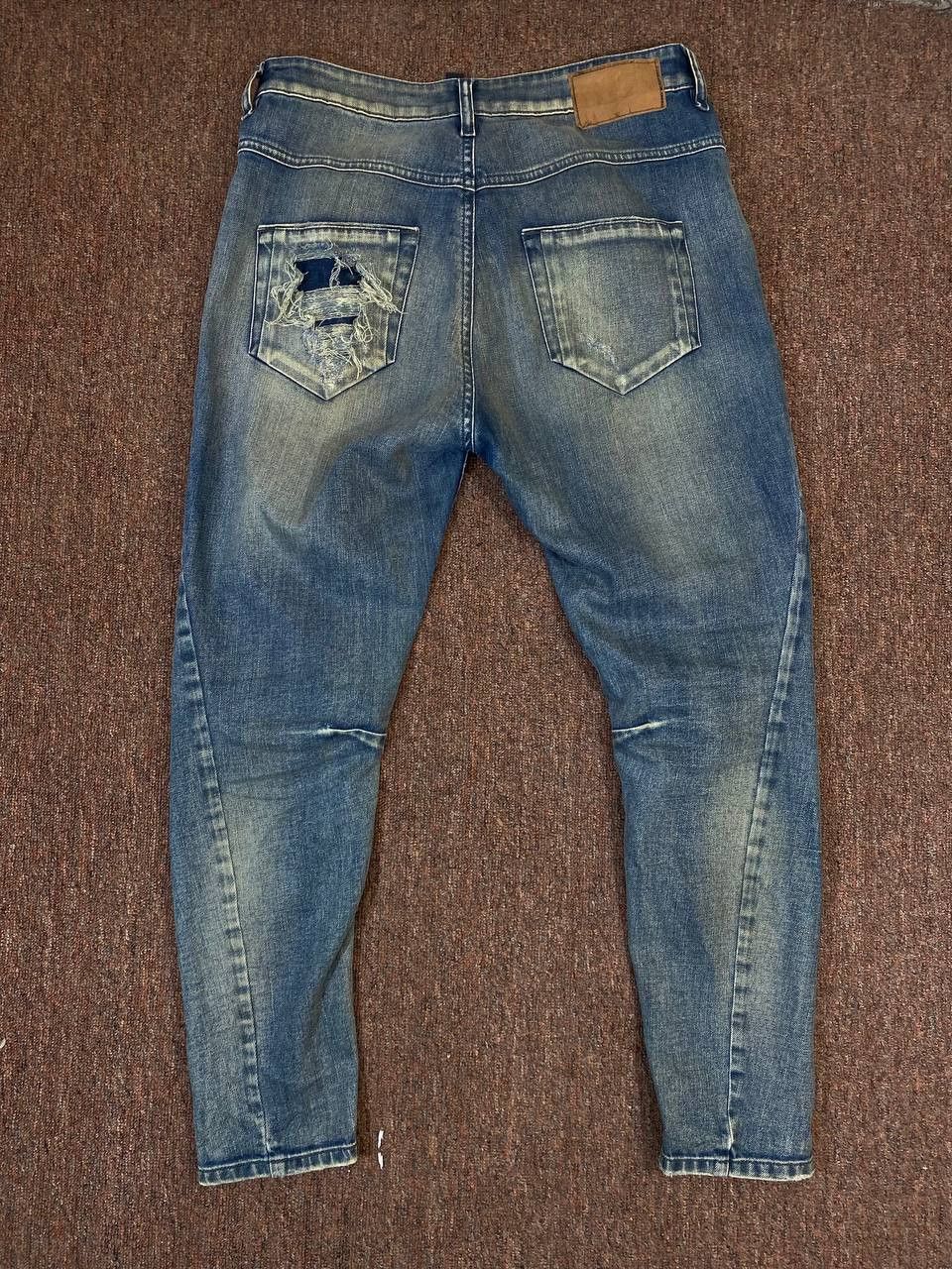 Diesel diesel black gold distressed denim nice design Size US 31 - 1 Thumbnail