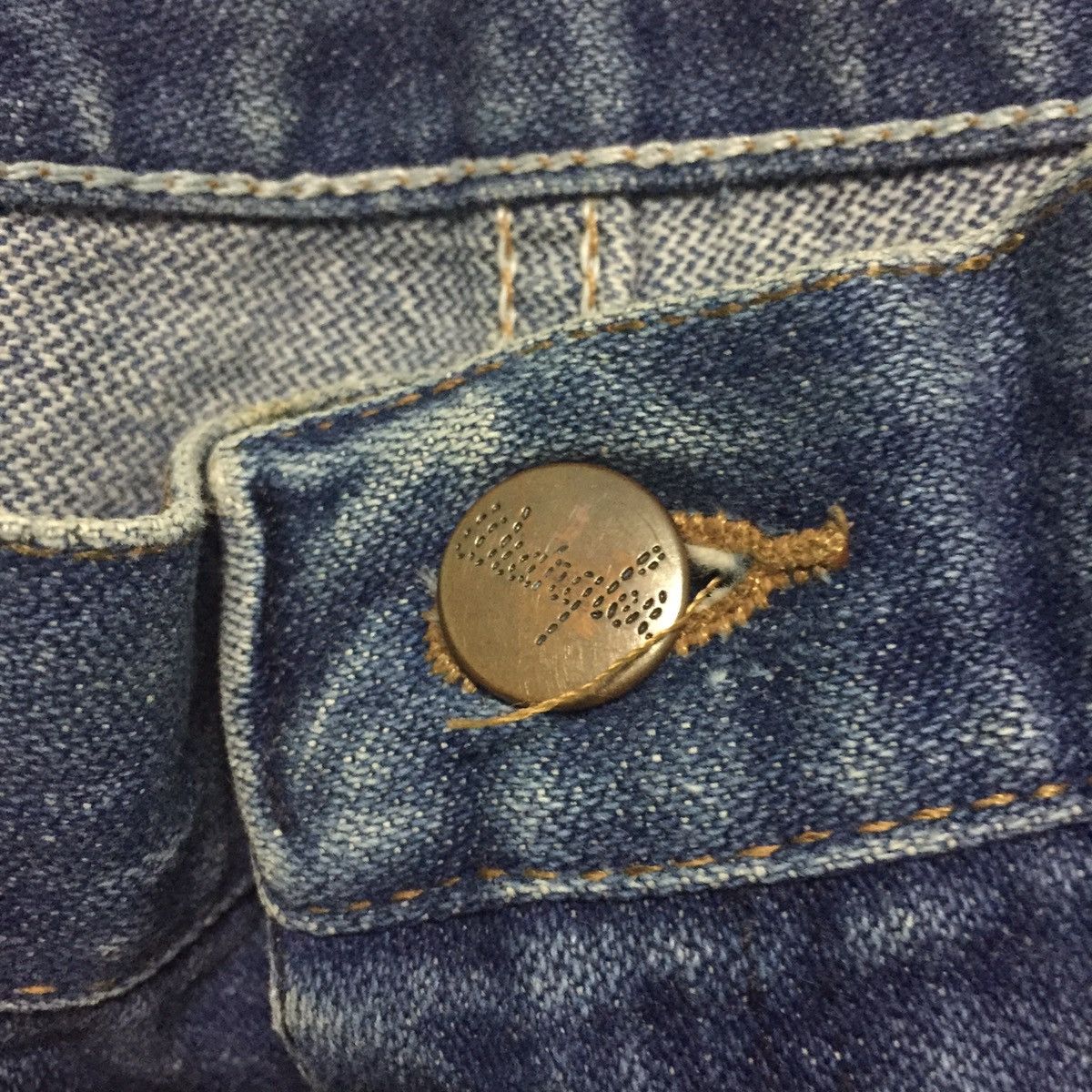 Japanese Brand Wrangler Destroyed Custom Jeans Denim Pant Size US 35 - 5 Thumbnail