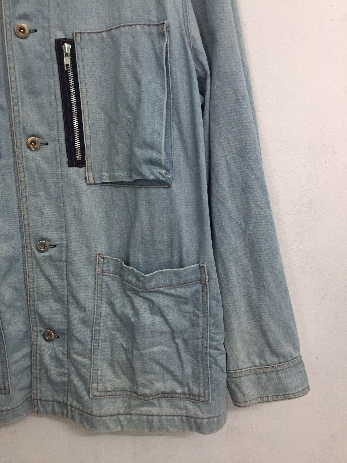 Japanese Brand Takeo Kikuchi 4 Pockets Denim Jacket Size US L / EU 52-54 / 3 - 7 Thumbnail