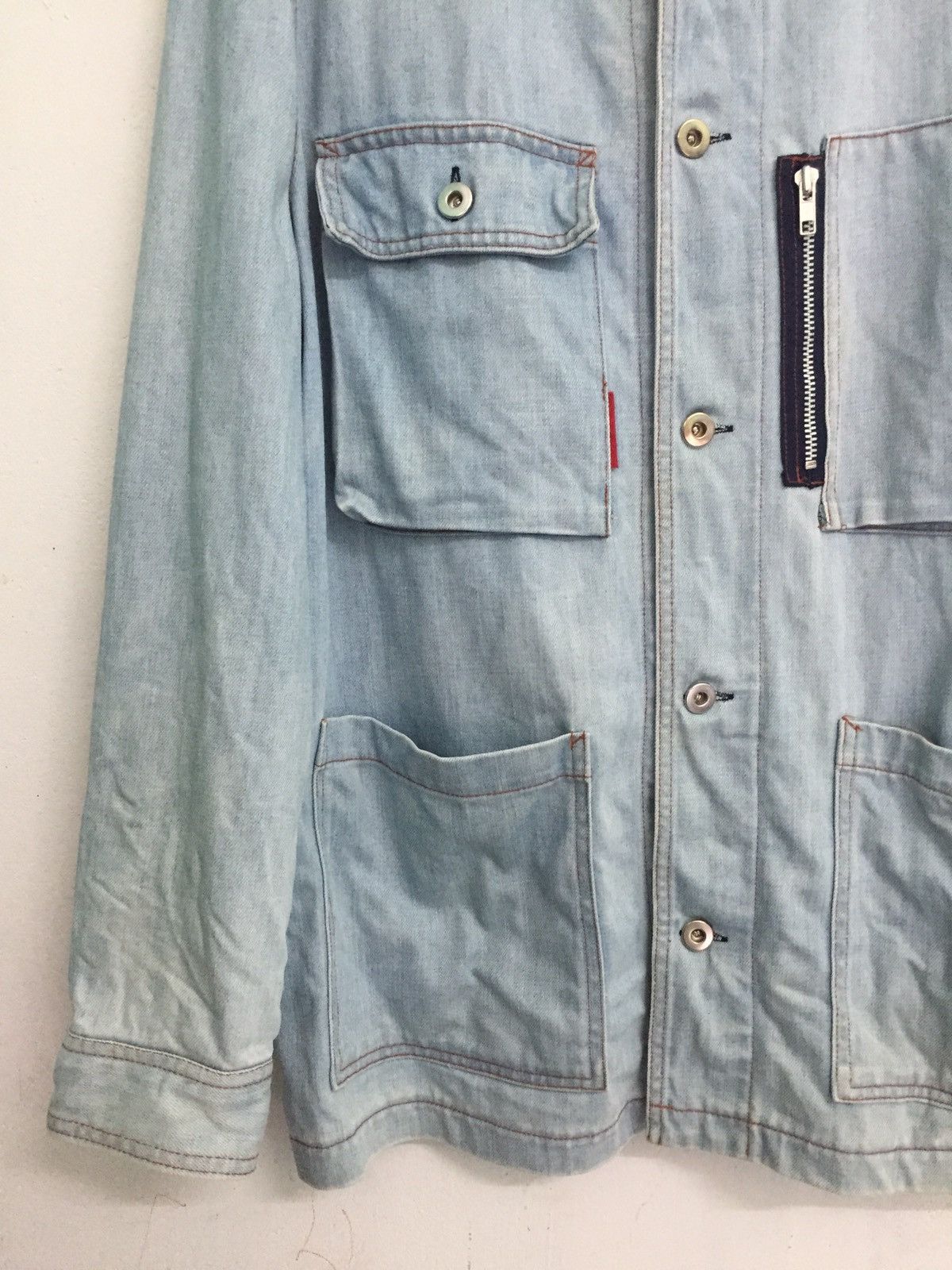 Japanese Brand Takeo Kikuchi 4 Pockets Denim Jacket Size US L / EU 52-54 / 3 - 6 Thumbnail