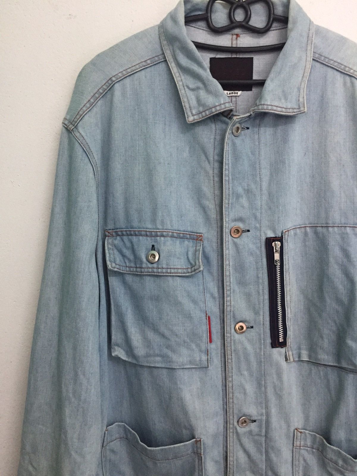 Japanese Brand Takeo Kikuchi 4 Pockets Denim Jacket Size US L / EU 52-54 / 3 - 5 Thumbnail