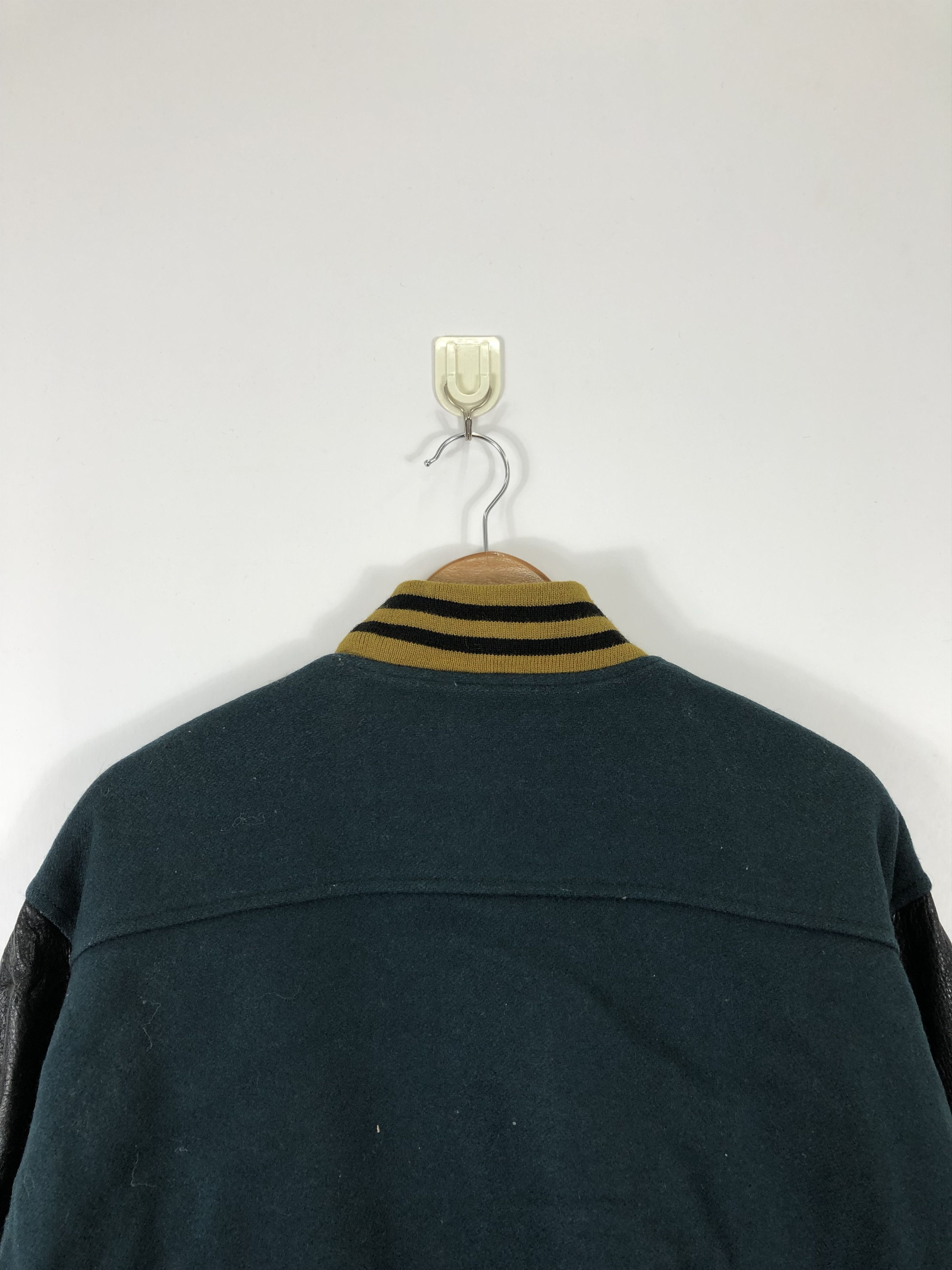 Japanese Brand × Vintage Vintage 80s Bassett Varsity Jacket Sleeve Leather V0225 Size US M / EU 48-50 / 2 - 4 Thumbnail