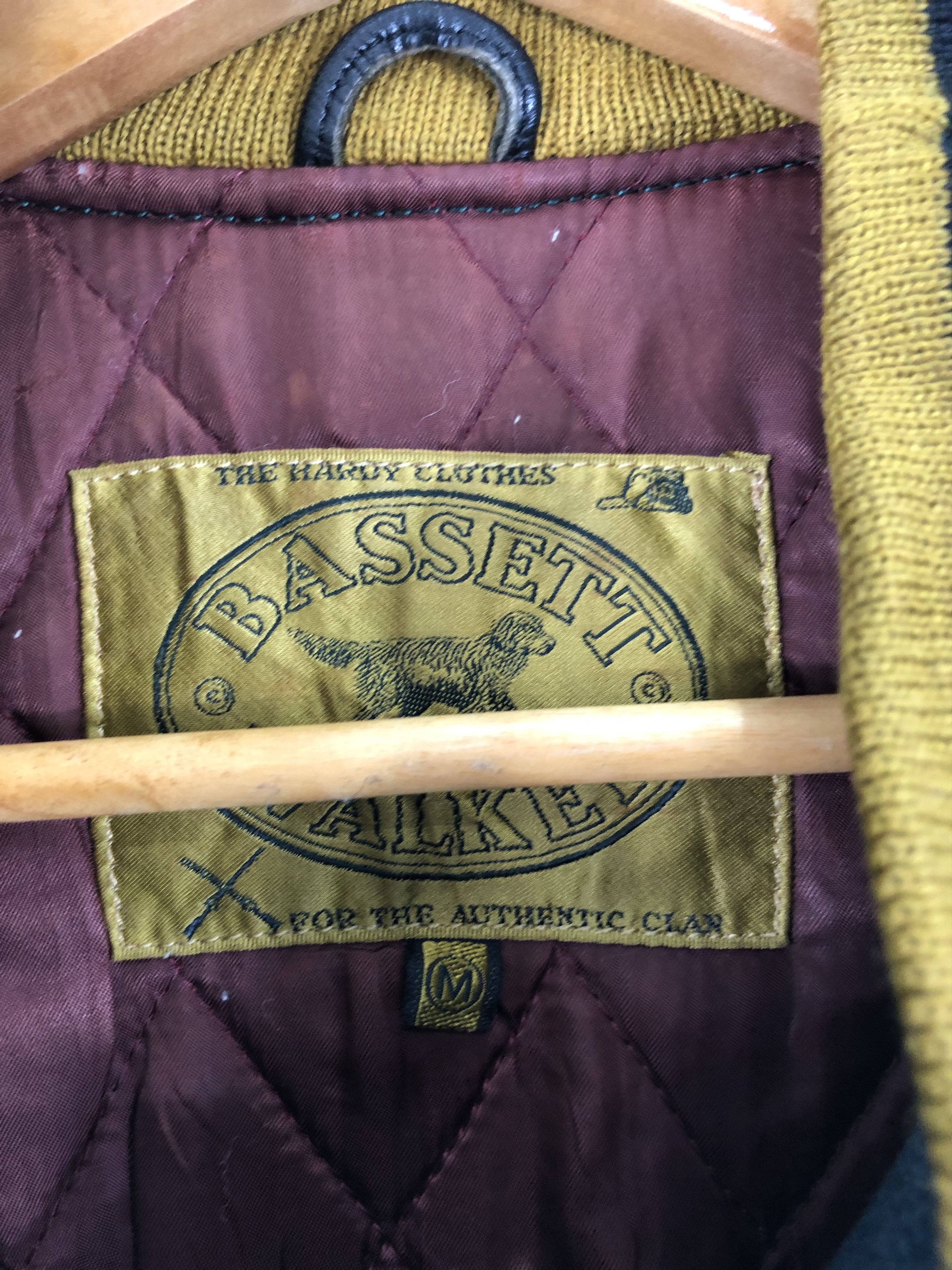 Japanese Brand × Vintage Vintage 80s Bassett Varsity Jacket Sleeve Leather V0225 Size US M / EU 48-50 / 2 - 8 Thumbnail