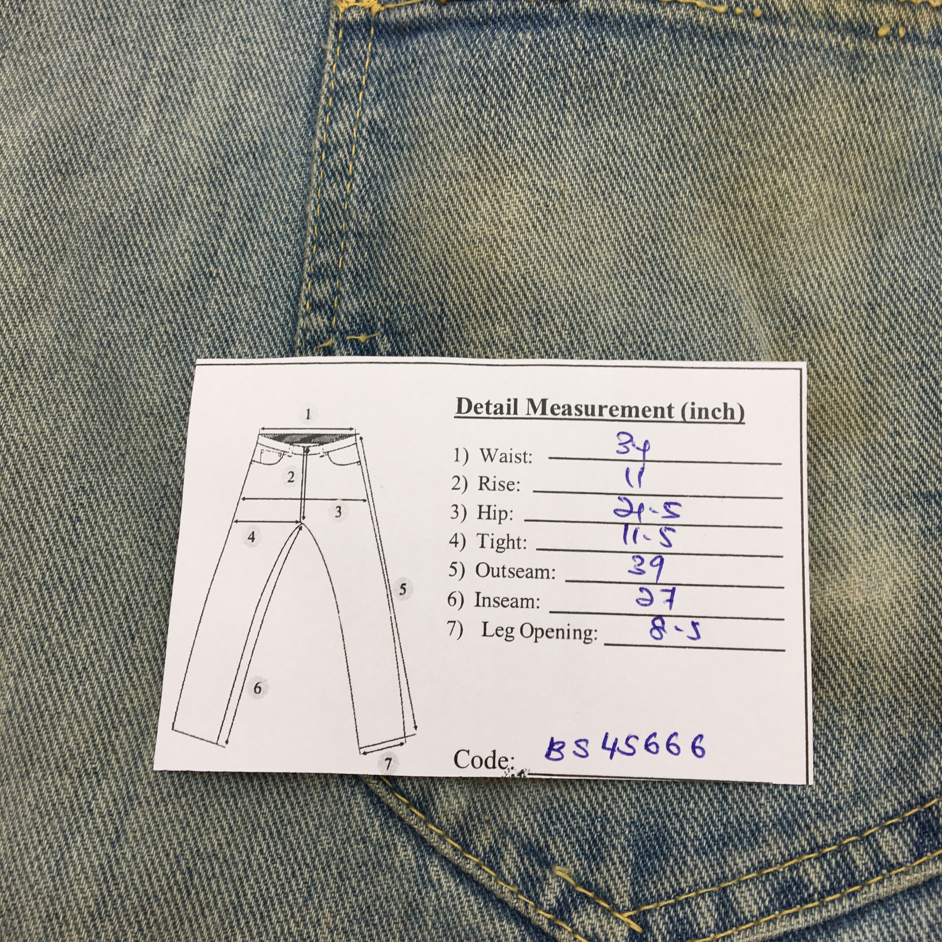 Lee Vintage Dirty Rusty Lee Riders Denim Mud Wash Lee Jeans Size US 34 / EU 50 - 11 Thumbnail