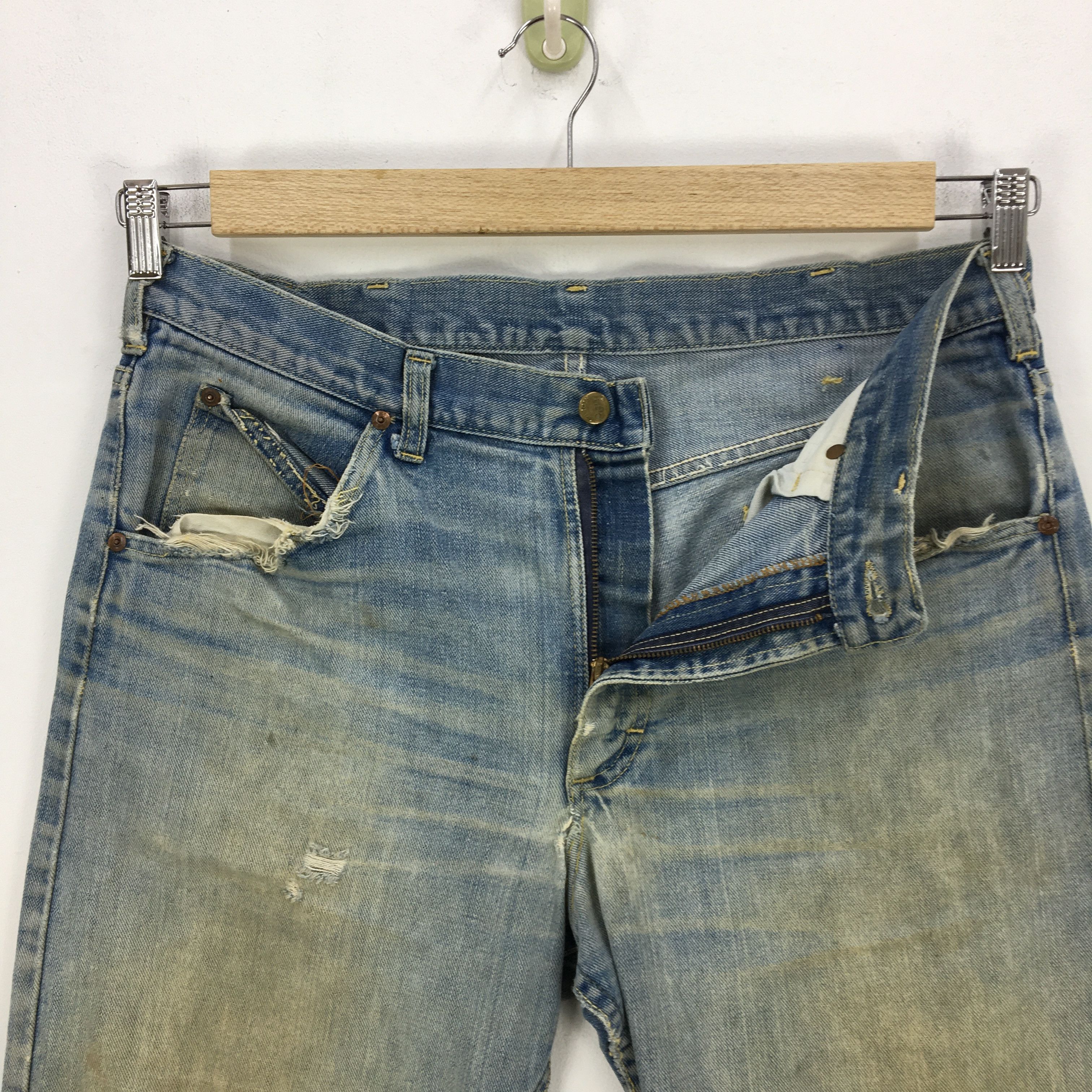Lee Vintage Dirty Rusty Lee Riders Denim Mud Wash Lee Jeans Size US 34 / EU 50 - 9 Thumbnail