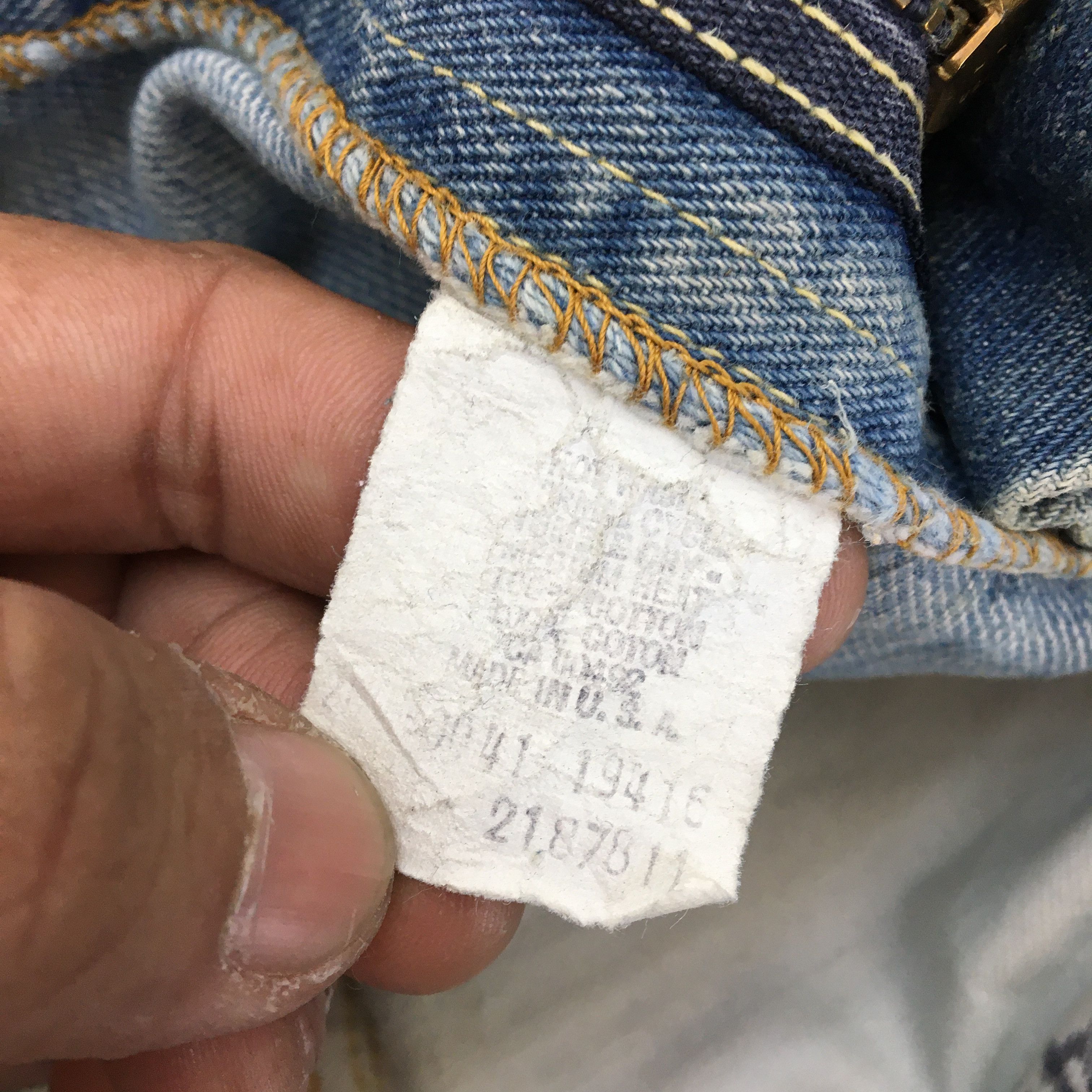 Lee Vintage Dirty Rusty Lee Riders Denim Mud Wash Lee Jeans Size US 34 / EU 50 - 10 Thumbnail