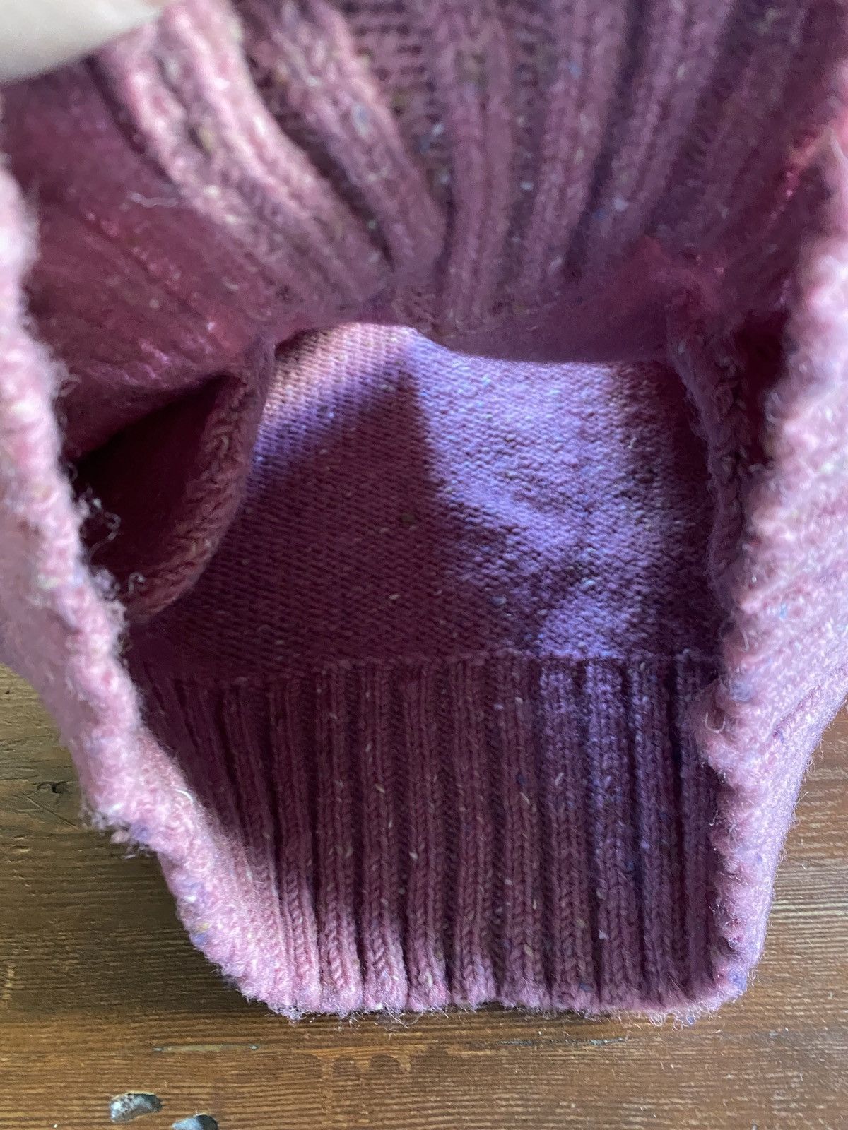Vintage Vintage 80s Donegal Waist Button Pink Wool Cardigan Sweater Size M / US 6-8 / IT 42-44 - 8 Thumbnail