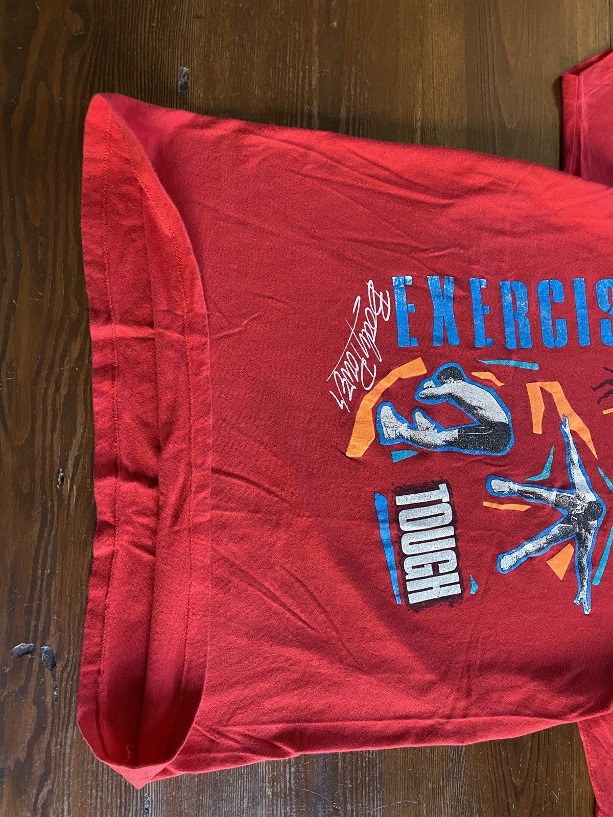 Vintage Vintage 80’s Superbuild Exercise Single Stitch Tee Size US L / EU 52-54 / 3 - 11 Thumbnail