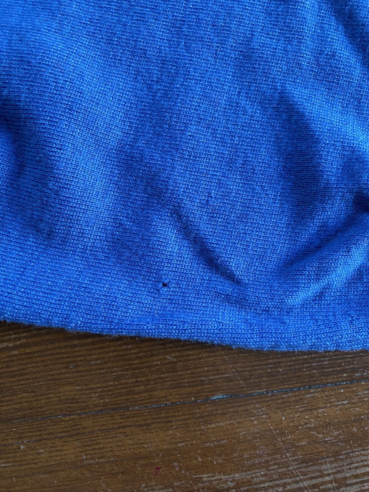 Vintage Vintage 80’s St. Michael V-Neck Blue Raglan Wool Sweater Size US L / EU 52-54 / 3 - 8 Thumbnail