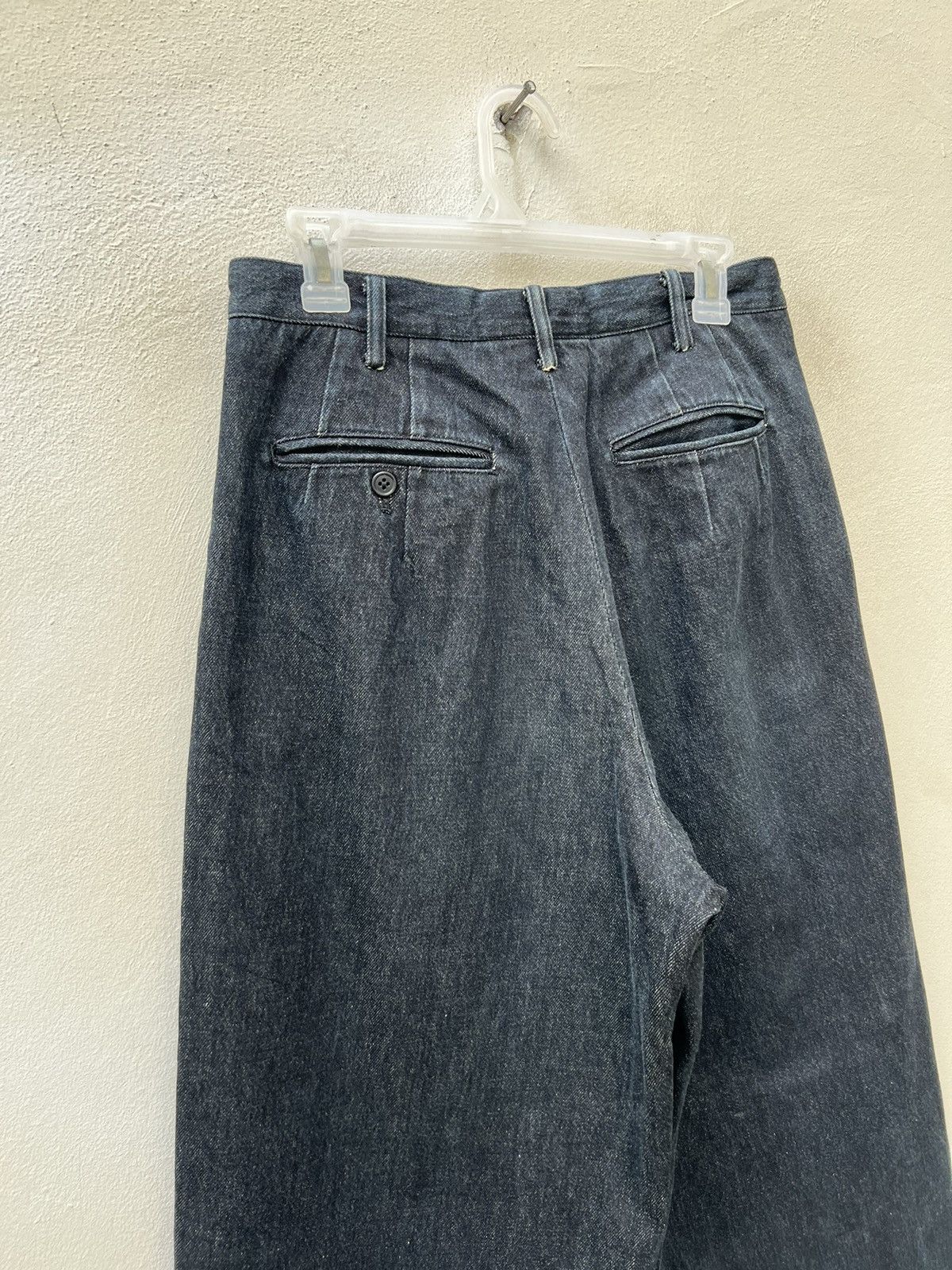 Yohji Yamamoto Vintage Yohji Yamamoto L.Q. Y's for Men Baggy Denim Trouser Size US 30 / EU 46 - 15 Thumbnail