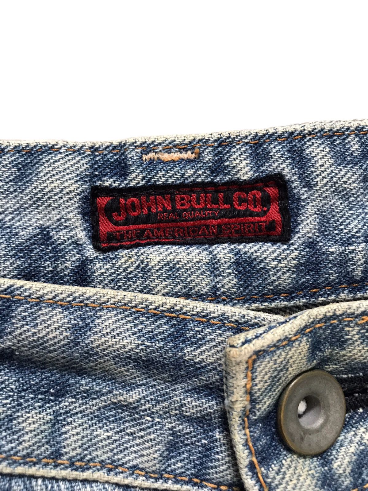 Japanese Brand John Bull Co Paint Splatter Distressed Denim Jeans Size US 31 - 7 Thumbnail