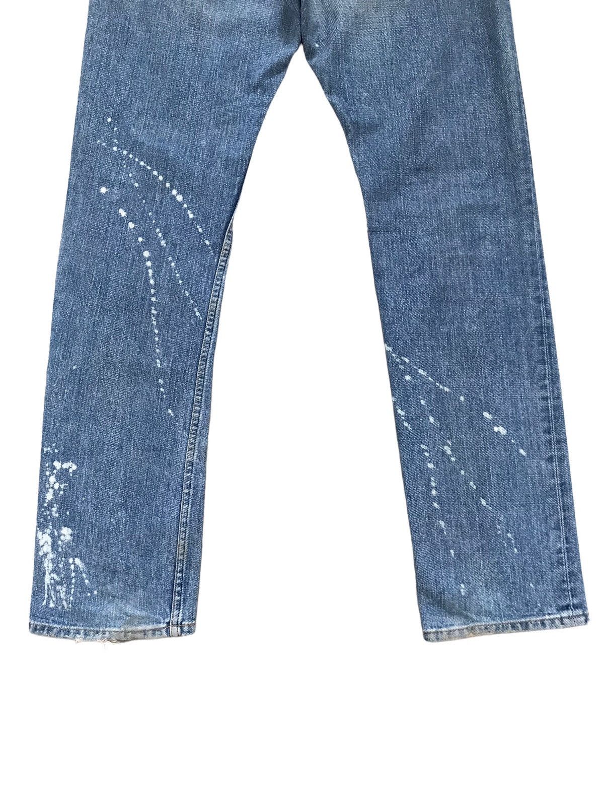 Japanese Brand John Bull Co Paint Splatter Distressed Denim Jeans Size US 31 - 5 Thumbnail
