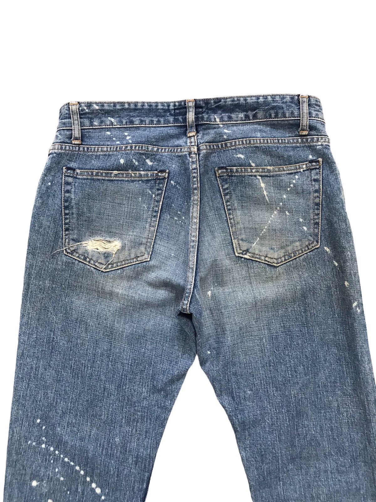 Japanese Brand John Bull Co Paint Splatter Distressed Denim Jeans Size US 31 - 6 Thumbnail