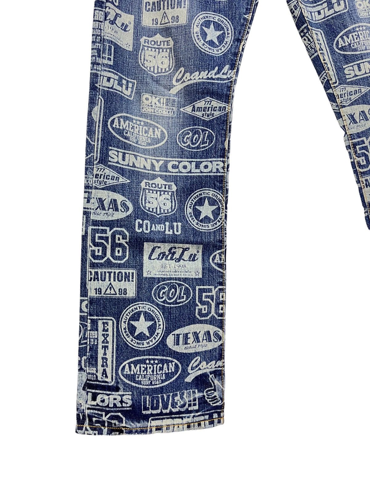 Japanese Brand DOPE! POP ART! CO&LU Printed Denim! Hysteric Glamour Style! Size 28" / US 6 / IT 42 - 8 Thumbnail