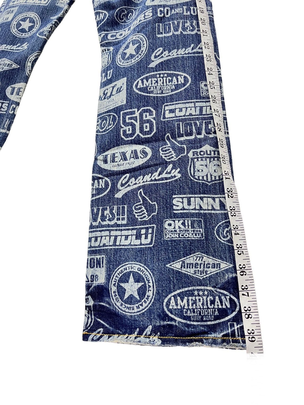 Japanese Brand DOPE! POP ART! CO&LU Printed Denim! Hysteric Glamour Style! Size 28" / US 6 / IT 42 - 16 Thumbnail