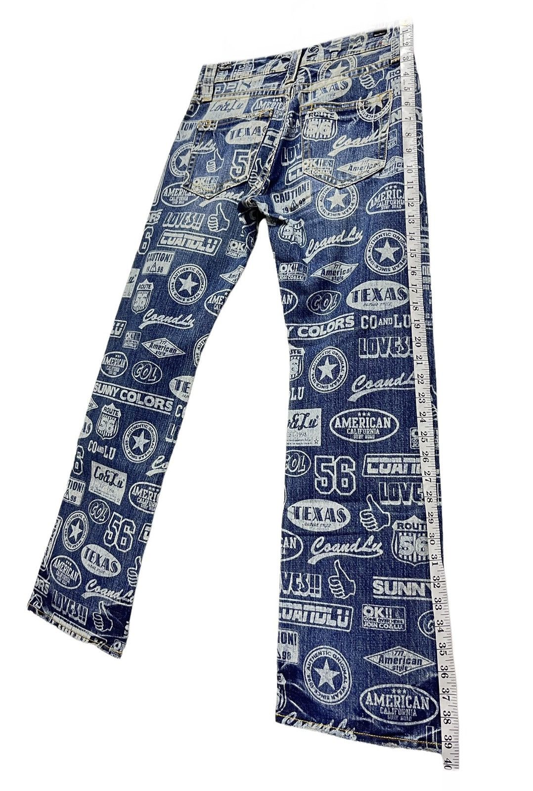 Japanese Brand DOPE! POP ART! CO&LU Printed Denim! Hysteric Glamour Style! Size 28" / US 6 / IT 42 - 15 Thumbnail