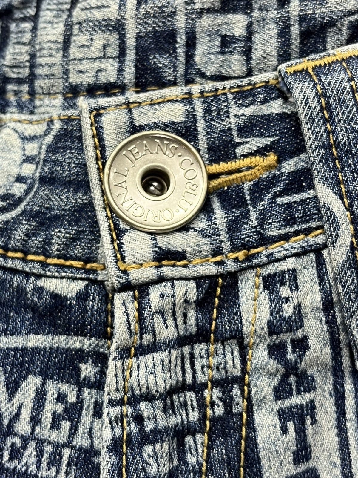 Japanese Brand DOPE! POP ART! CO&LU Printed Denim! Hysteric Glamour Style! Size 28" / US 6 / IT 42 - 4 Thumbnail