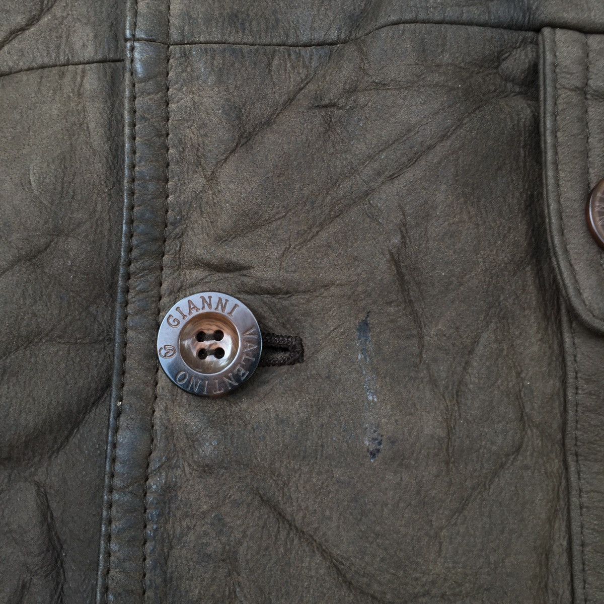 Vintage Vintage Gianni Valentino Leather Jacket Size US L / EU 52-54 / 3 - 13 Thumbnail