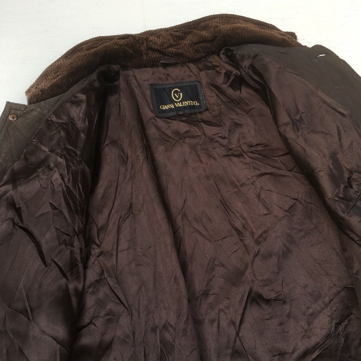 Vintage Vintage Gianni Valentino Leather Jacket Size US L / EU 52-54 / 3 - 8 Thumbnail