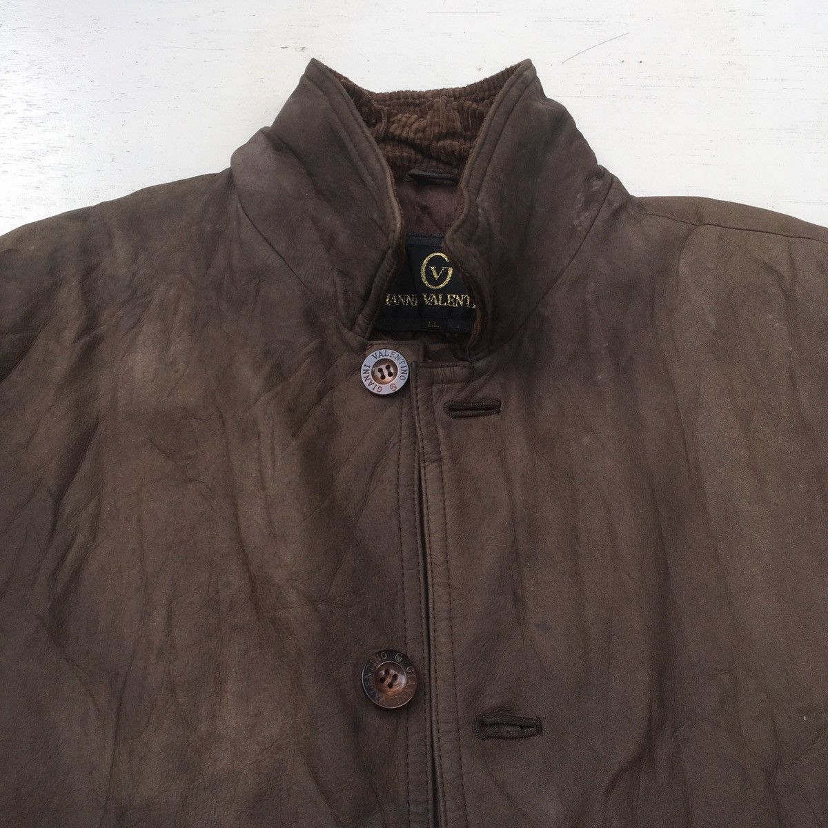 Vintage Vintage Gianni Valentino Leather Jacket Size US L / EU 52-54 / 3 - 10 Thumbnail