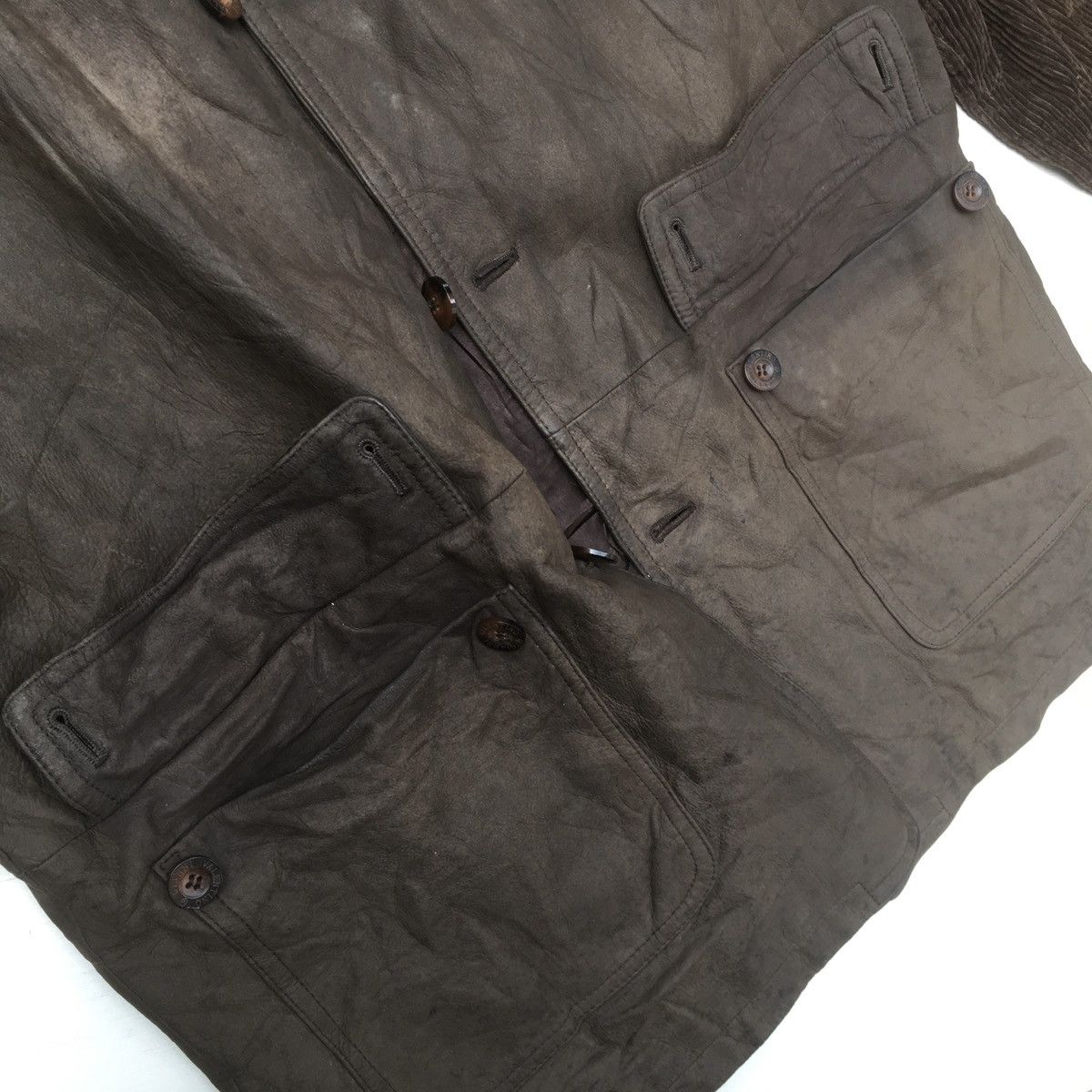 Vintage Vintage Gianni Valentino Leather Jacket Size US L / EU 52-54 / 3 - 11 Thumbnail