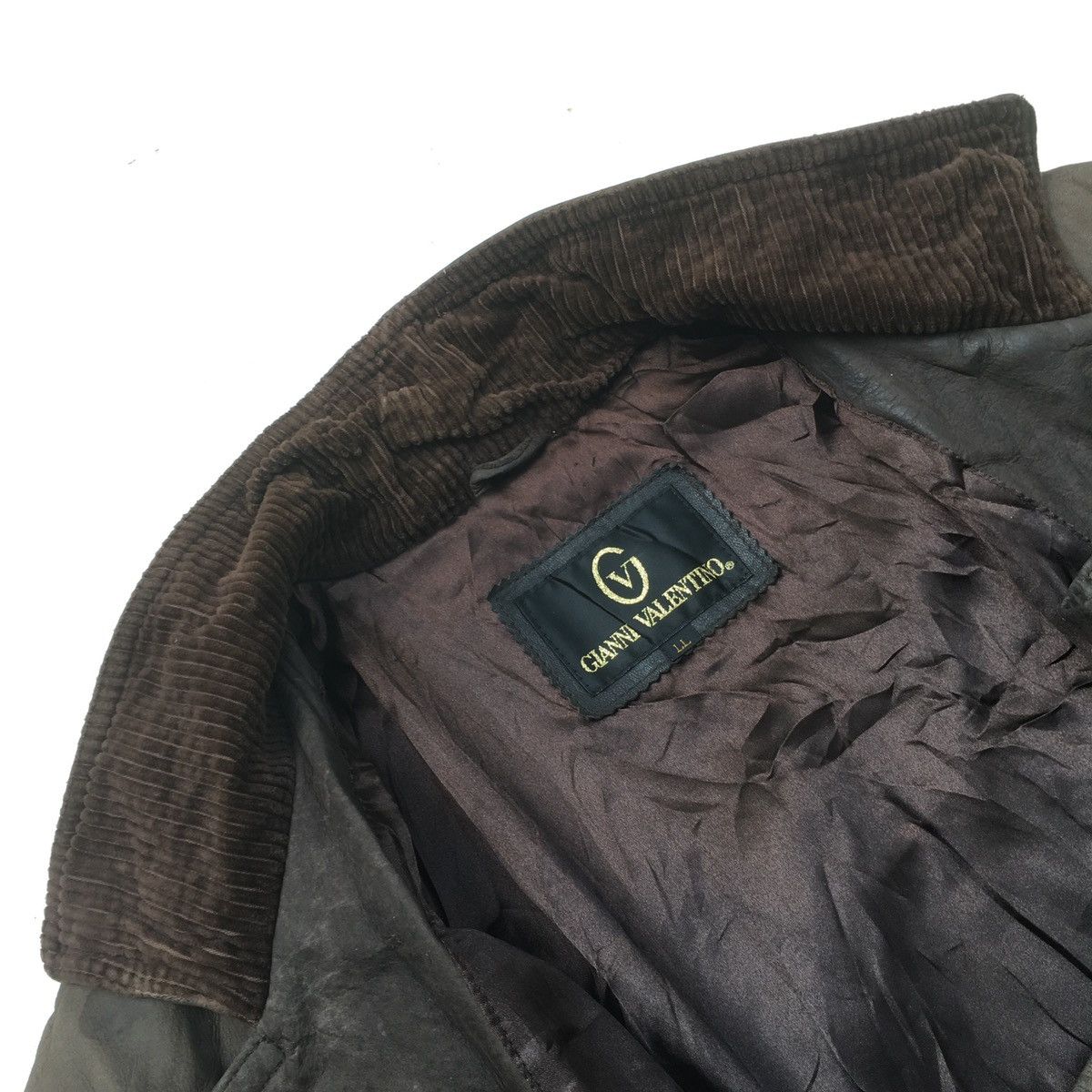 Vintage Vintage Gianni Valentino Leather Jacket Size US L / EU 52-54 / 3 - 5 Thumbnail