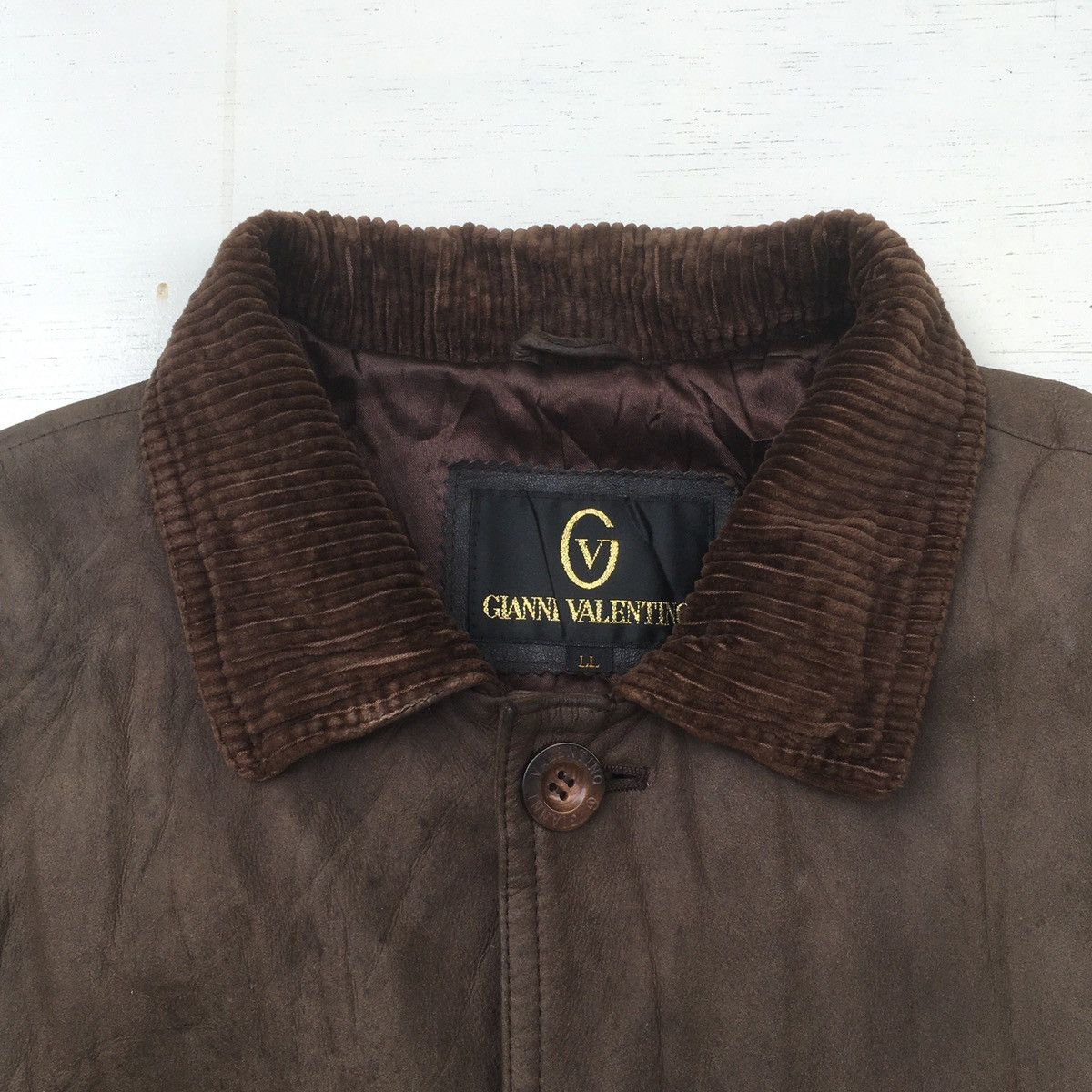 Vintage Vintage Gianni Valentino Leather Jacket Size US L / EU 52-54 / 3 - 3 Thumbnail