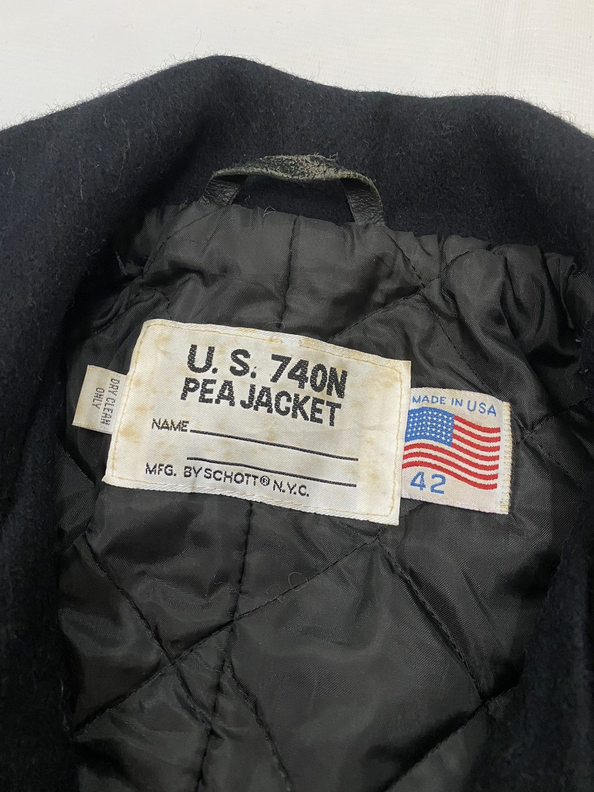 Schott × Vintage Vintage Schott Pea Jacket Double Breast Size US M / EU 48-50 / 2 - 4 Thumbnail