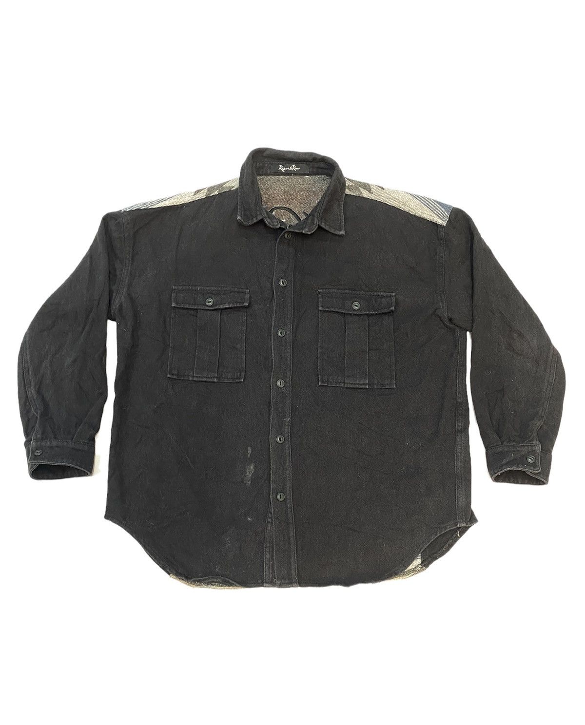 Japanese Brand × Vintage Vintage Roger & Raw Button Up Shirt Size US S / EU 44-46 / 1 - 1 Thumbnail