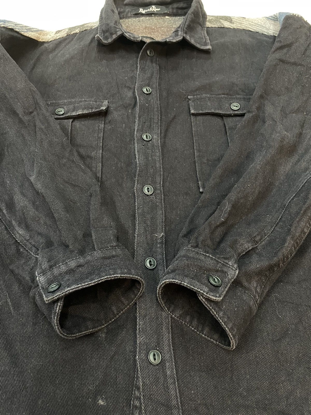 Japanese Brand × Vintage Vintage Roger & Raw Button Up Shirt Size US S / EU 44-46 / 1 - 7 Thumbnail