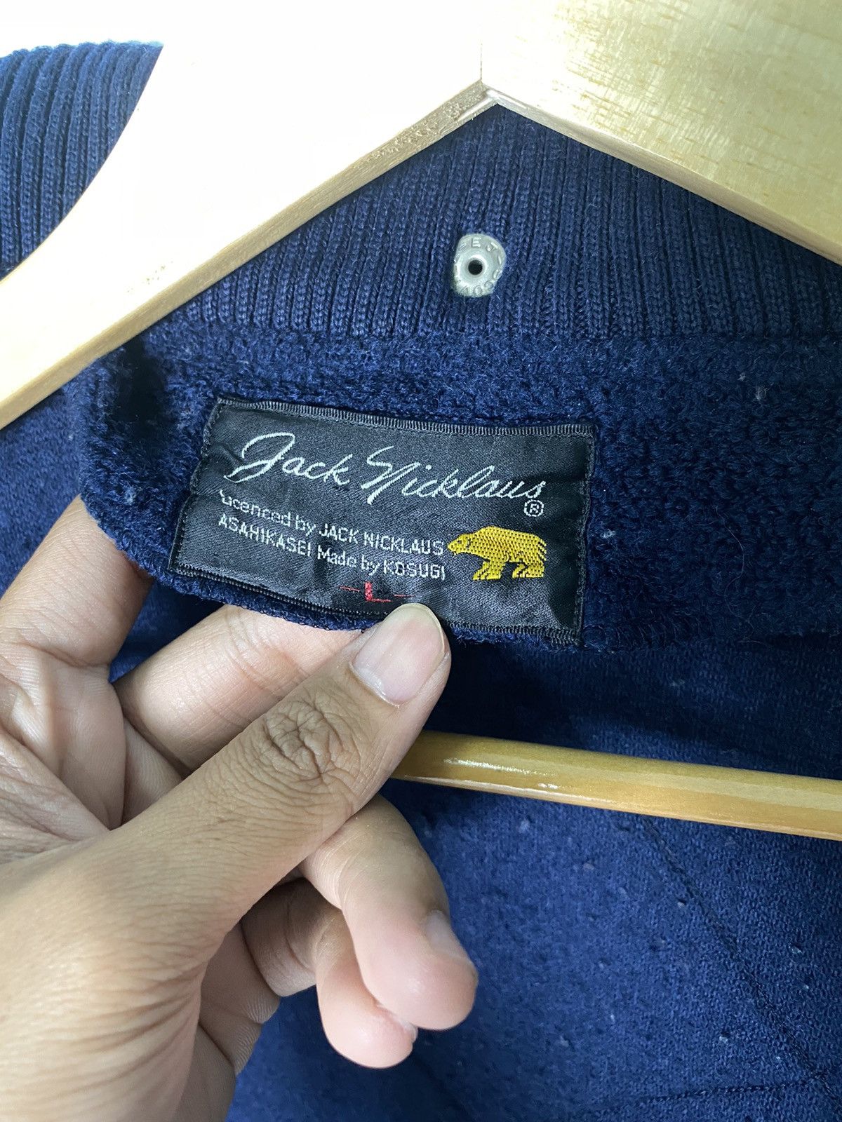 Designer × Golden Bear × Japanese Brand Vintage Jack Nicklaus Fleece Jacket Size US L / EU 52-54 / 3 - 10 Thumbnail