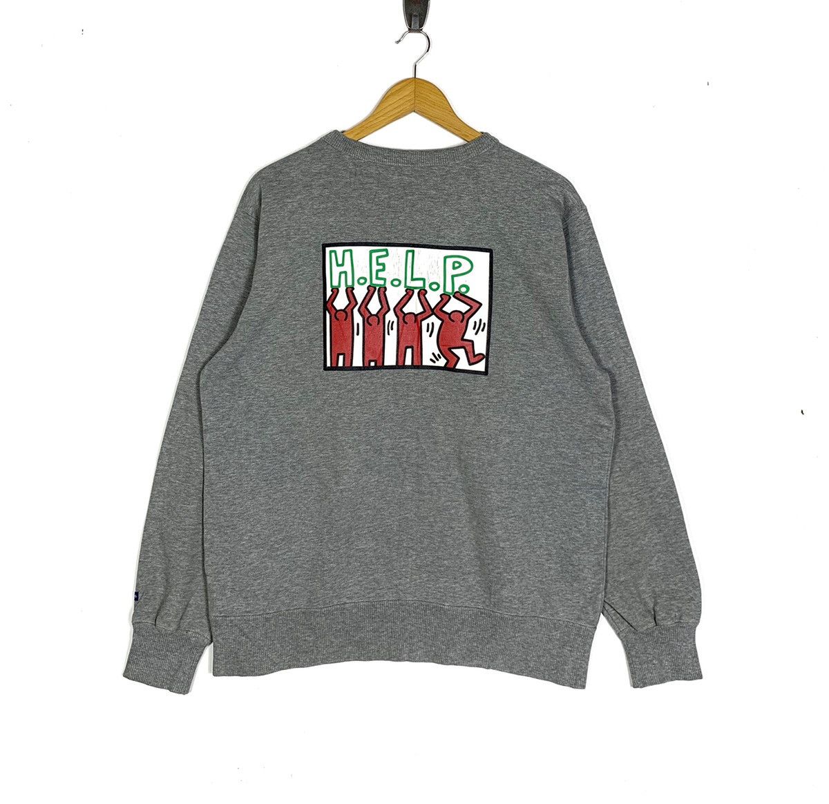 Keith Haring × Uniqlo × Vintage Keith Haring Sweatshirt Help Pop Art Size US M / EU 48-50 / 2 - 1 Thumbnail