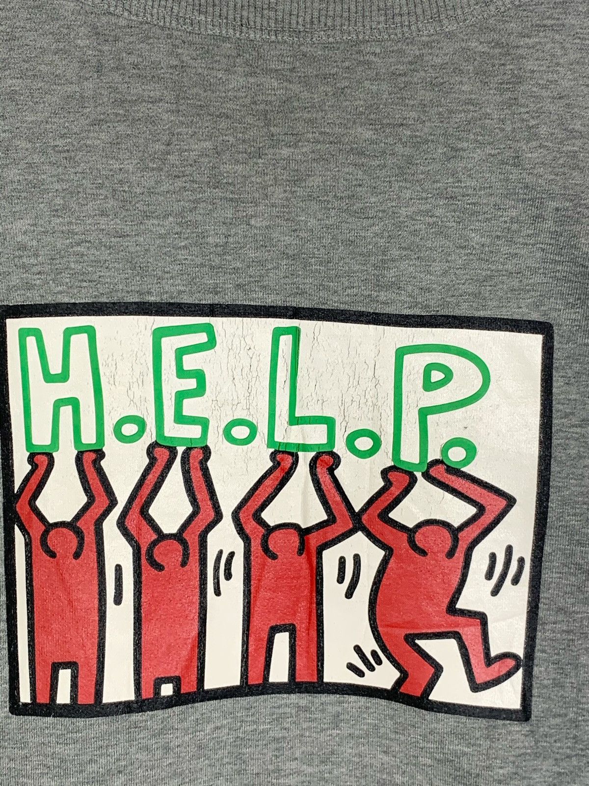 Keith Haring × Uniqlo × Vintage Keith Haring Sweatshirt Help Pop Art Size US M / EU 48-50 / 2 - 2 Thumbnail