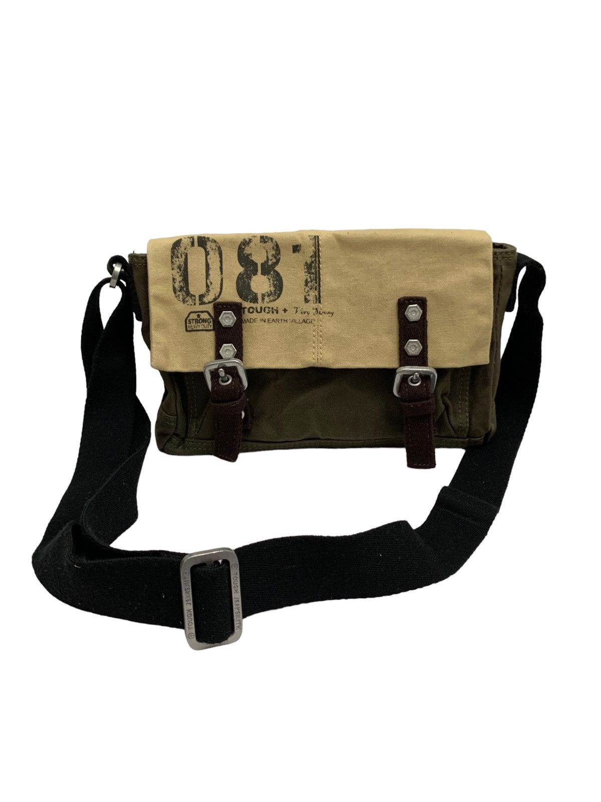 If Six Was Nine 🇯🇵 Japanese Brand Tough Jeansmith Military Crossbody Bag Size ONE SIZE - 2 Thumbnail