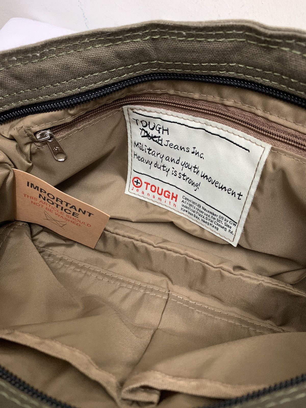 If Six Was Nine 🇯🇵 Japanese Brand Tough Jeansmith Military Crossbody Bag Size ONE SIZE - 7 Thumbnail