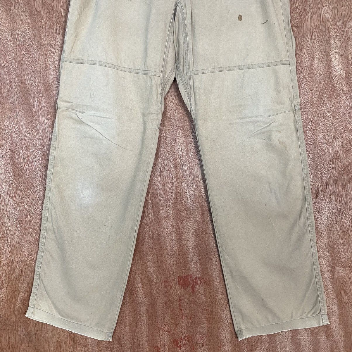 Japanese Brand DL Japan Brown dirty vintage Cargo Pants #c770 Size US 30 / EU 46 - 3 Thumbnail