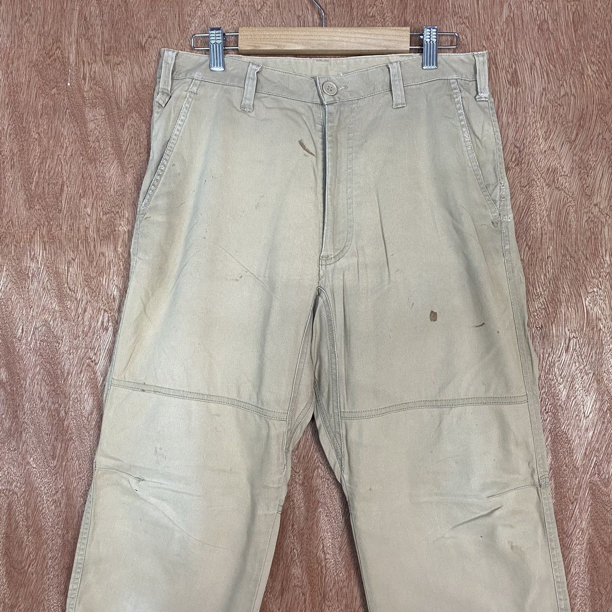 Japanese Brand DL Japan Brown dirty vintage Cargo Pants #c770 Size US 30 / EU 46 - 2 Thumbnail