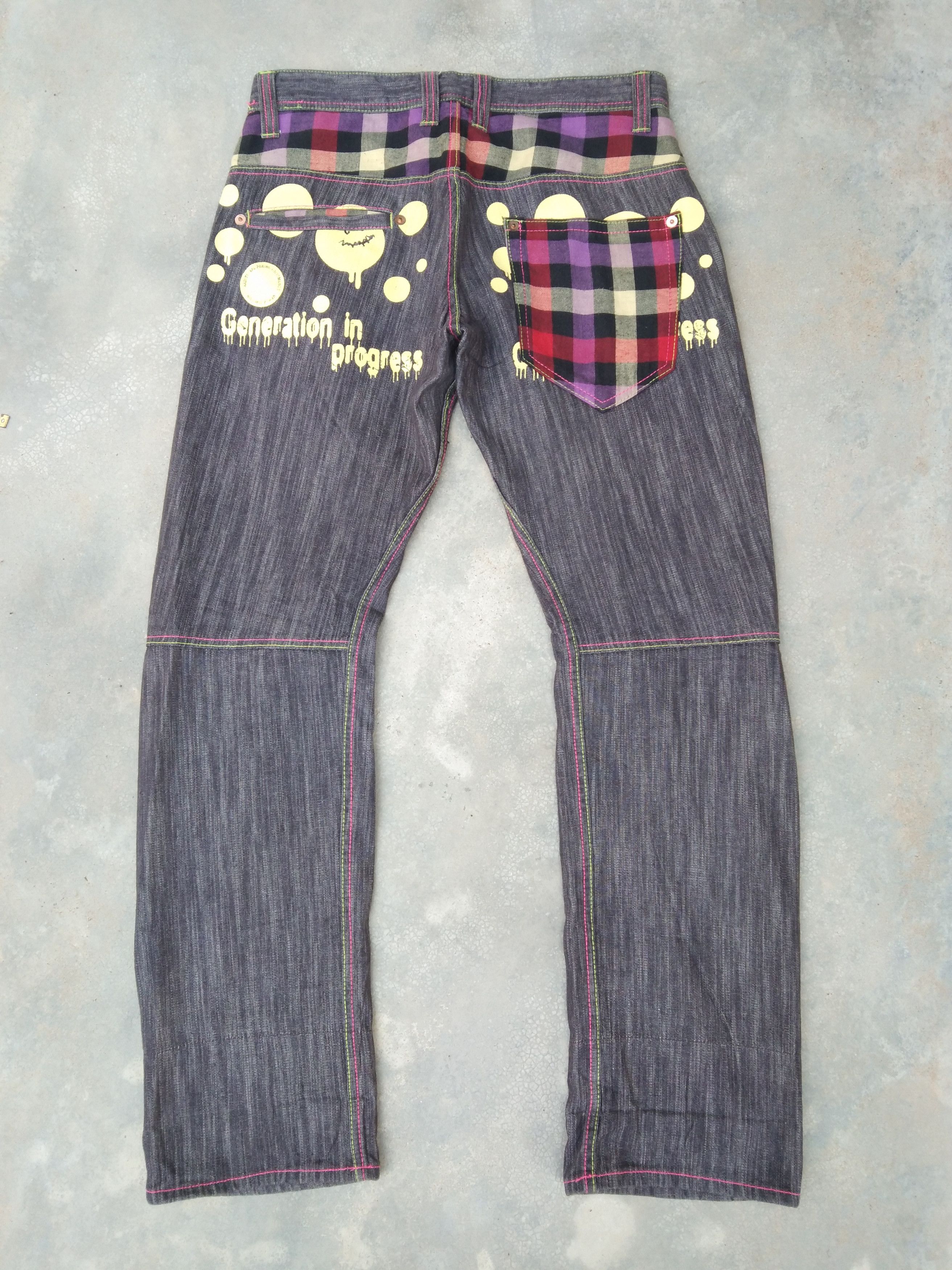 Japanese Brand × Vintage Japan Brand Dominate Engineered Jeans Retro Punk Style 33x32 Size US 33 - 1 Thumbnail