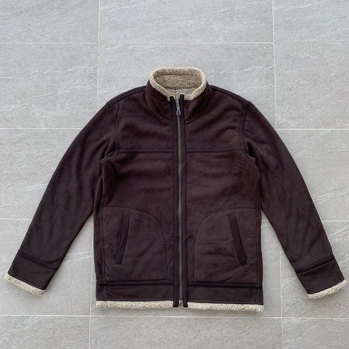 UNIQLO reversible winter fleece jacket