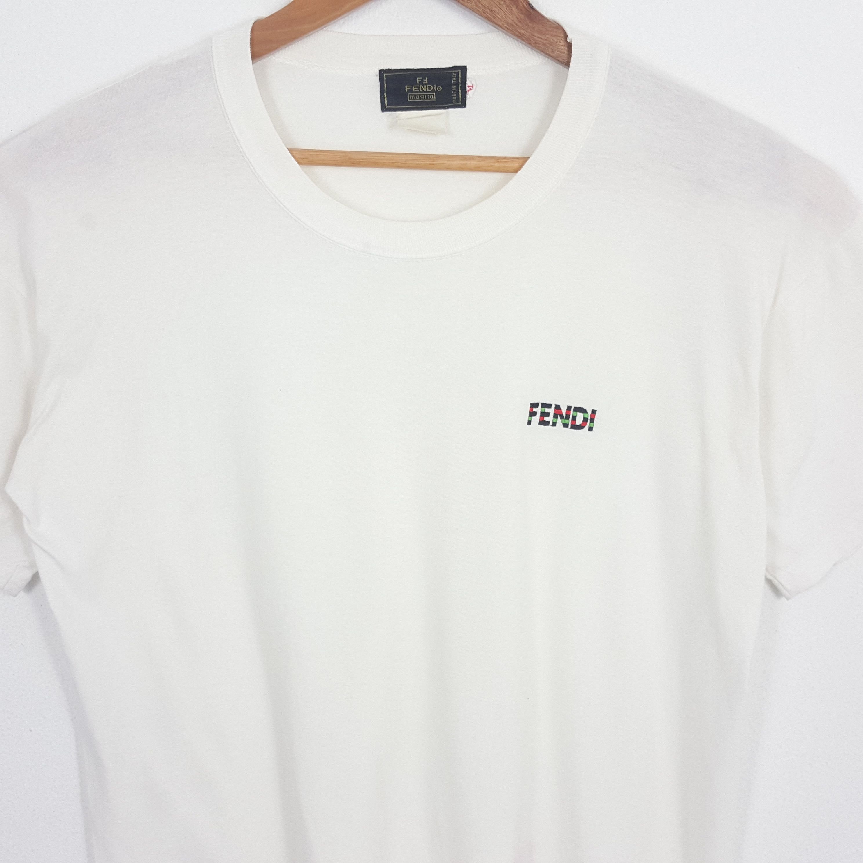 Fendi × Vintage Vintage FENDI Design Italian Designer T-Shirt Size US M / EU 48-50 / 2 - 2 Thumbnail