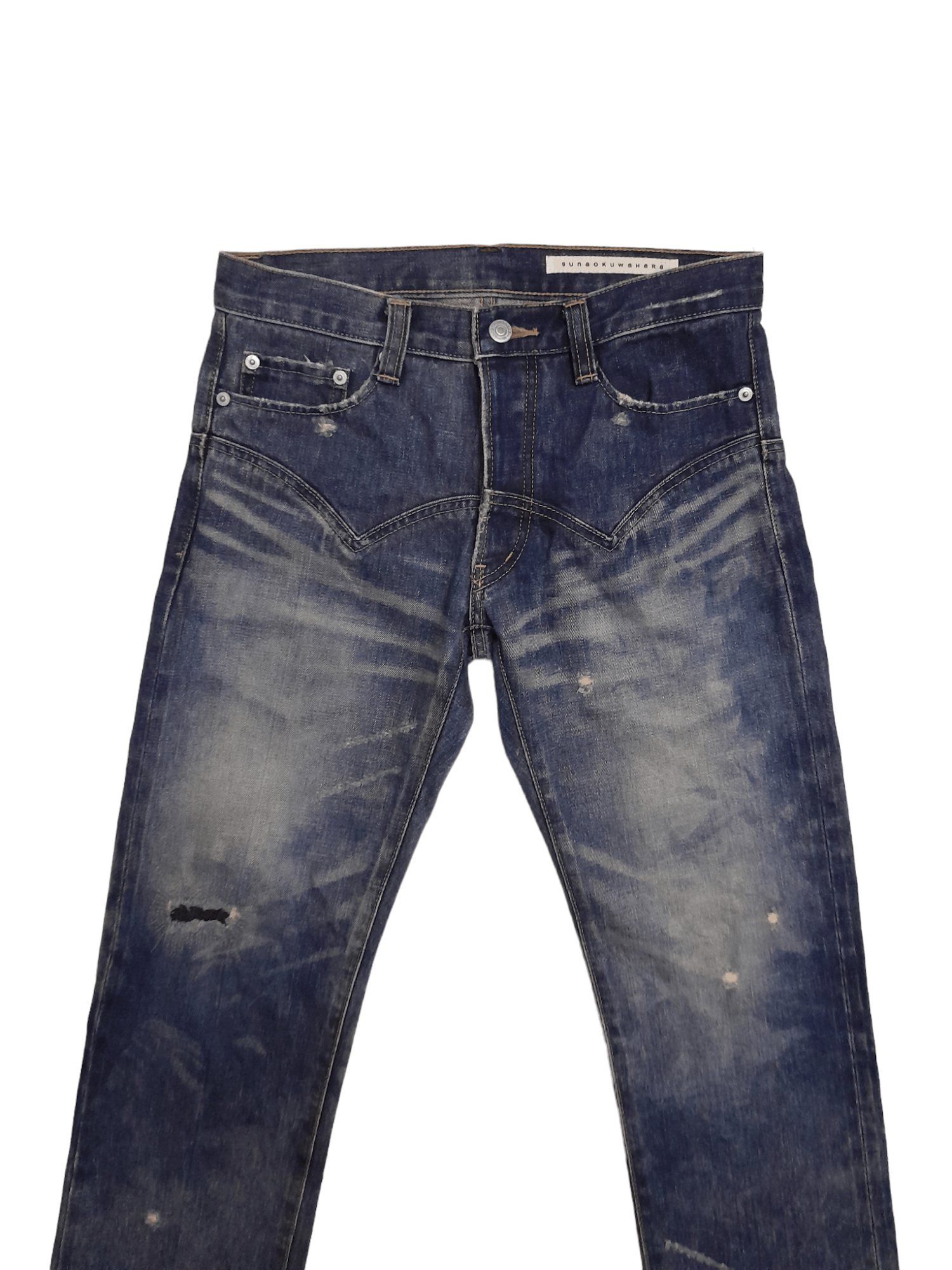 Issey Miyake Sunao Kuwahara Issey Miyake Denim Selvedge Japan (E823) W29 Size US 29 - 5 Thumbnail
