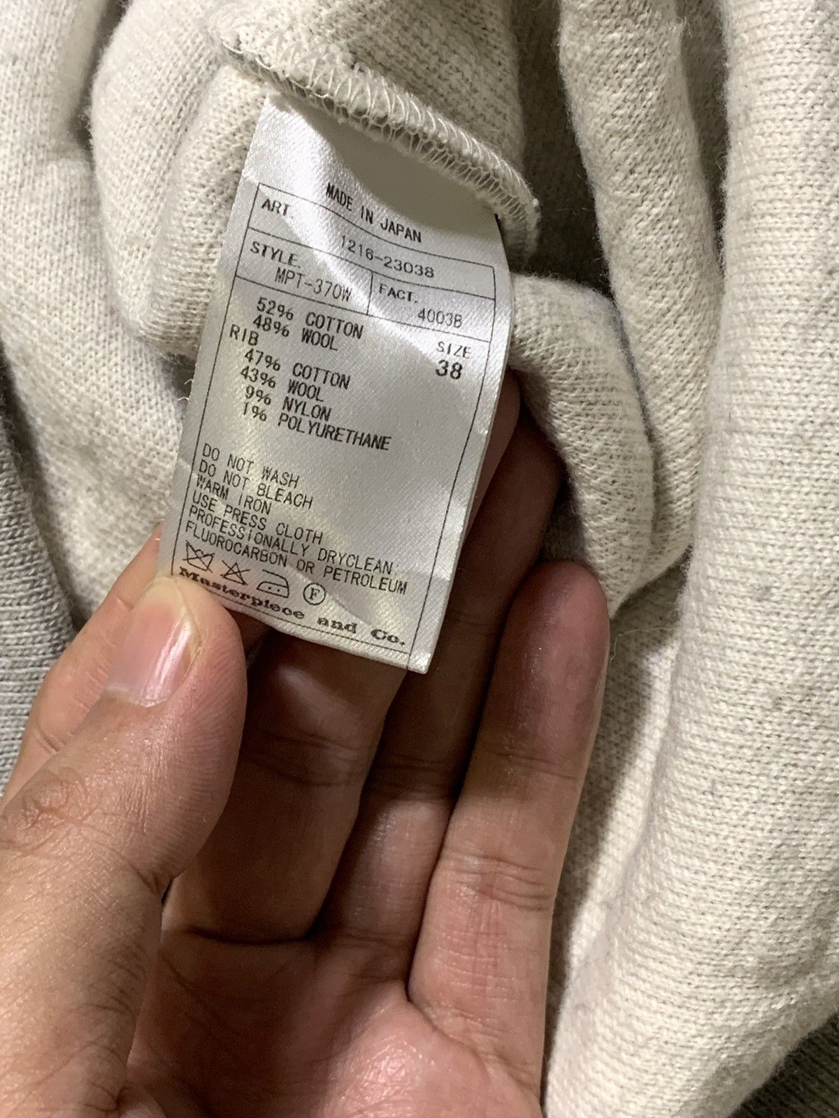 Japanese Brand × MasterPiece Rare Masterpiece Co Sweatshirt Grey Colour Size US S / EU 44-46 / 1 - 4 Thumbnail