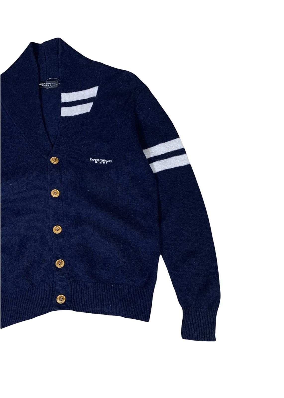 Kansai Yamamoto Kansai Yamamoto Homme Cardigan Blue Colour Size US M / EU 48-50 / 2 - 3 Thumbnail